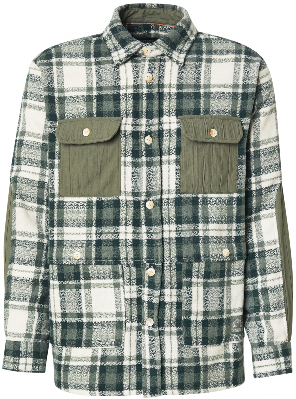SCOTCH & SODA Prechodná bunda  zelená / biela