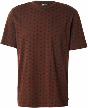 SCOTCH & SODA Tričko  hnedá / čierna