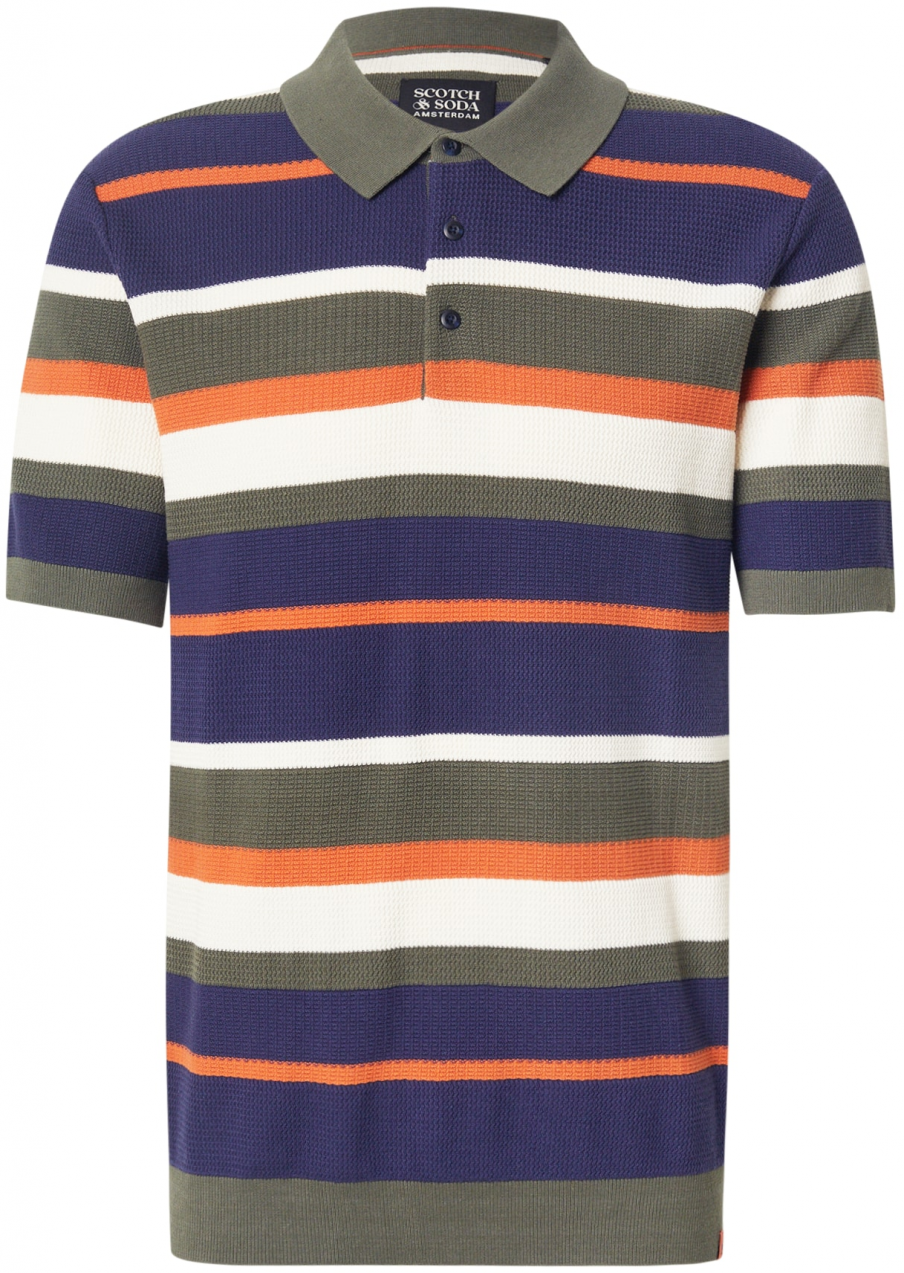 SCOTCH & SODA Sveter  námornícka modrá / olivová / oranžová / biela