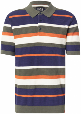 SCOTCH & SODA Sveter  námornícka modrá / olivová / oranžová / biela