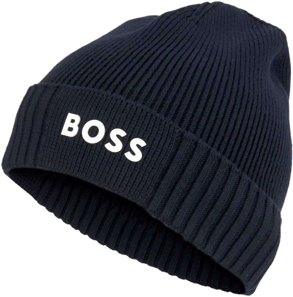 BOSS Čiapky 'Asic'  tmavomodrá / biela