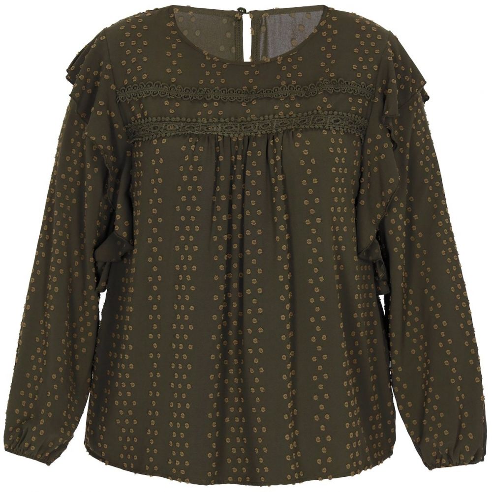 Usha Blúzka  horčicová / zelená