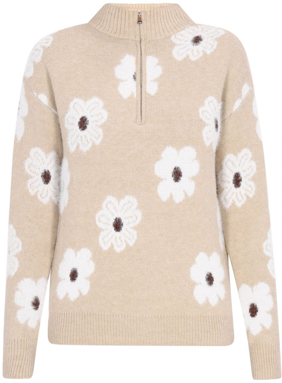 MYMO Sveter  krémová / svetložltá / čierna / biela