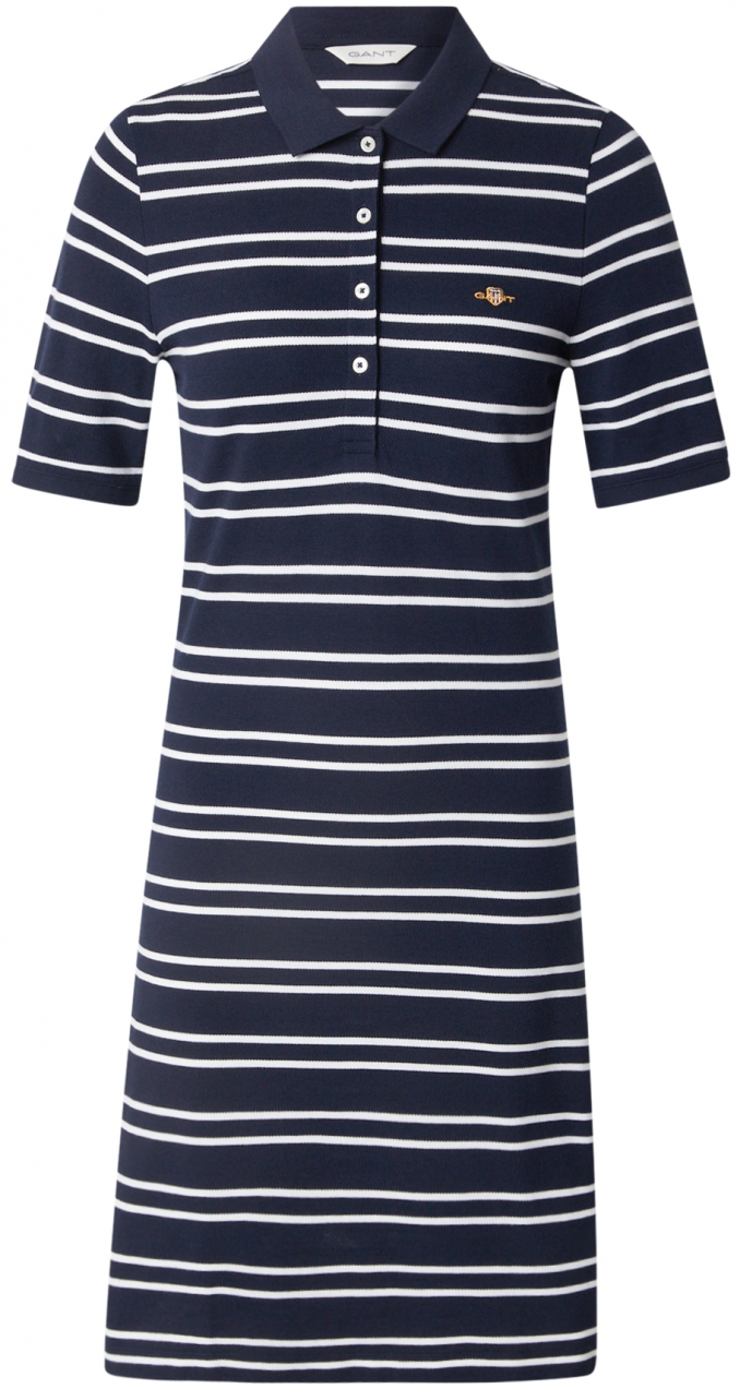 GANT Šaty  tmavomodrá / zlatá žltá / červená / biela