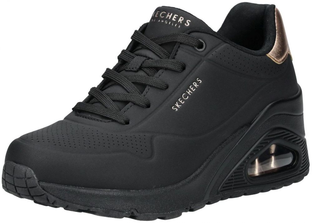 SKECHERS Nízke tenisky 'Uno Wedge - Hi Steps'  zlatá / čierna