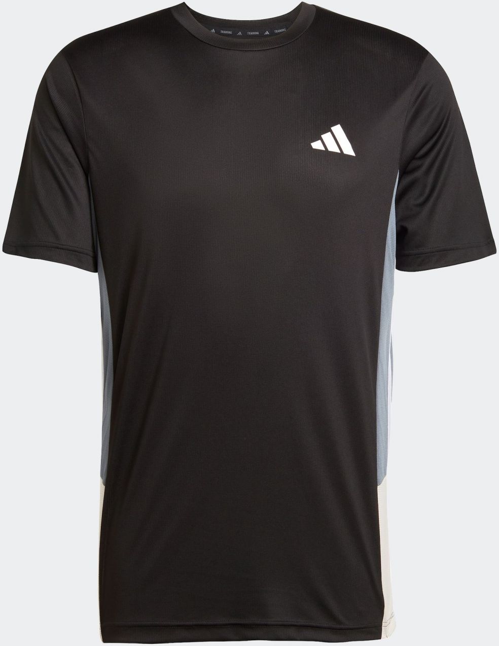 ADIDAS PERFORMANCE Funkčné tričko 'ESS'  sivá / čierna / biela