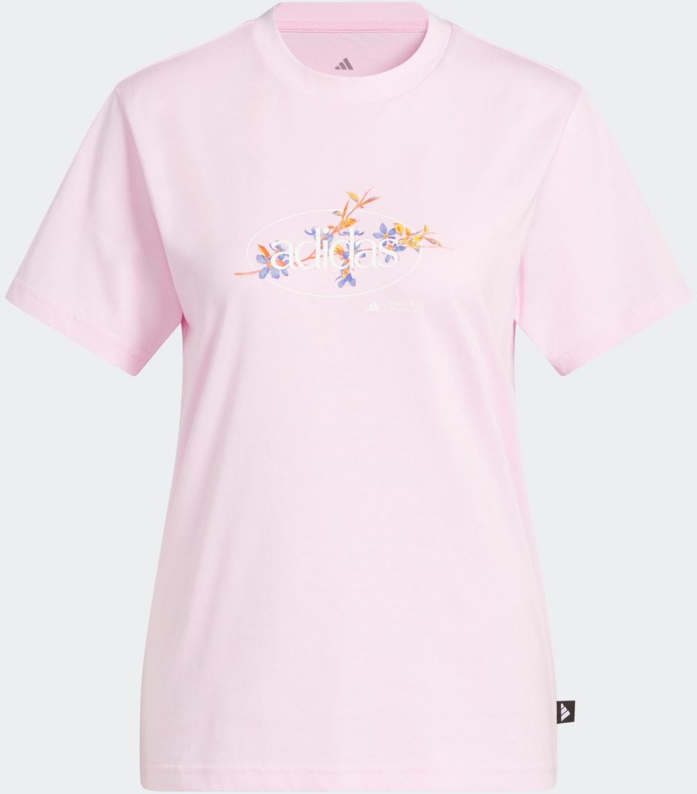 ADIDAS SPORTSWEAR Funkčné tričko 'Elem Flrl'  oranžová / ružová / biela
