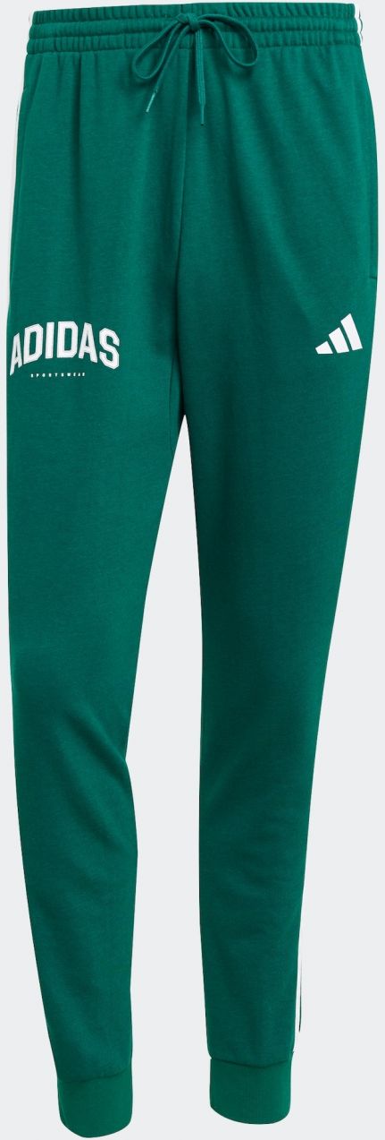 ADIDAS SPORTSWEAR Športové nohavice  tmavozelená / biela