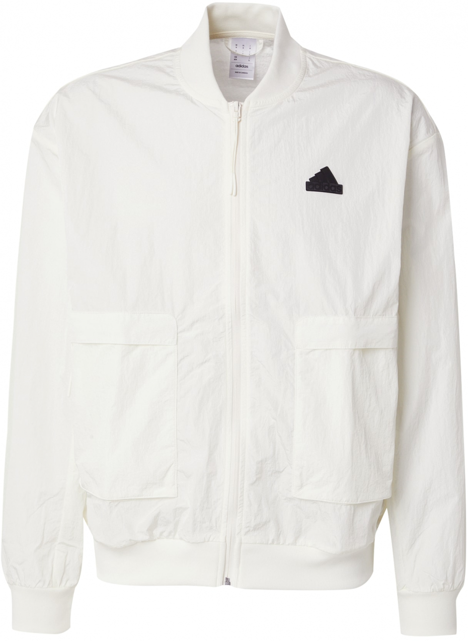 ADIDAS SPORTSWEAR Športová bunda 'City Escape'  čierna / biela