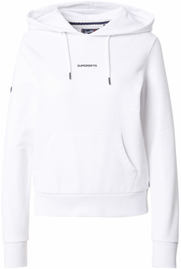 Superdry Mikina  čierna / biela