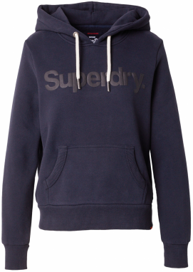 Superdry Mikina  námornícka modrá / čierna