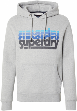 Superdry Mikina  modrá / svetlomodrá / sivá / čierna