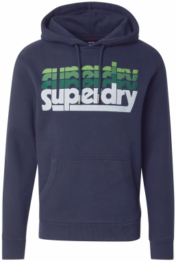 Superdry Mikina  námornícka modrá / svetlozelená / tmavozelená