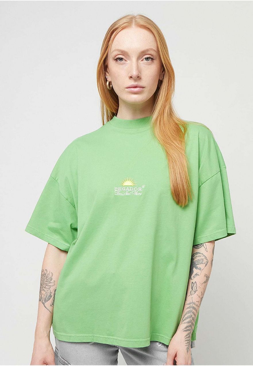 Pegador Tričko 'Flora'  žltá / svetlozelená / biela