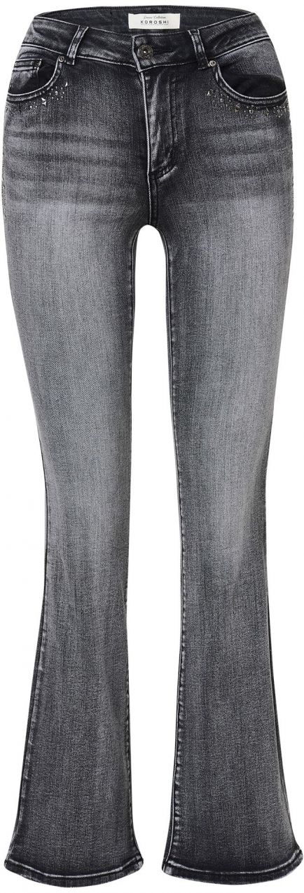 KOROSHI Džínsy  čierna