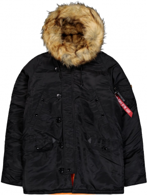 ALPHA INDUSTRIES Zimná bunda 'N3B VF 59'  čierna