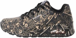SKECHERS Nízke tenisky 'Uno'  zlatá / čierna