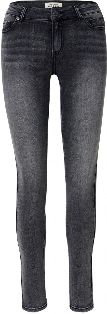 KOROSHI Džínsy  čierna