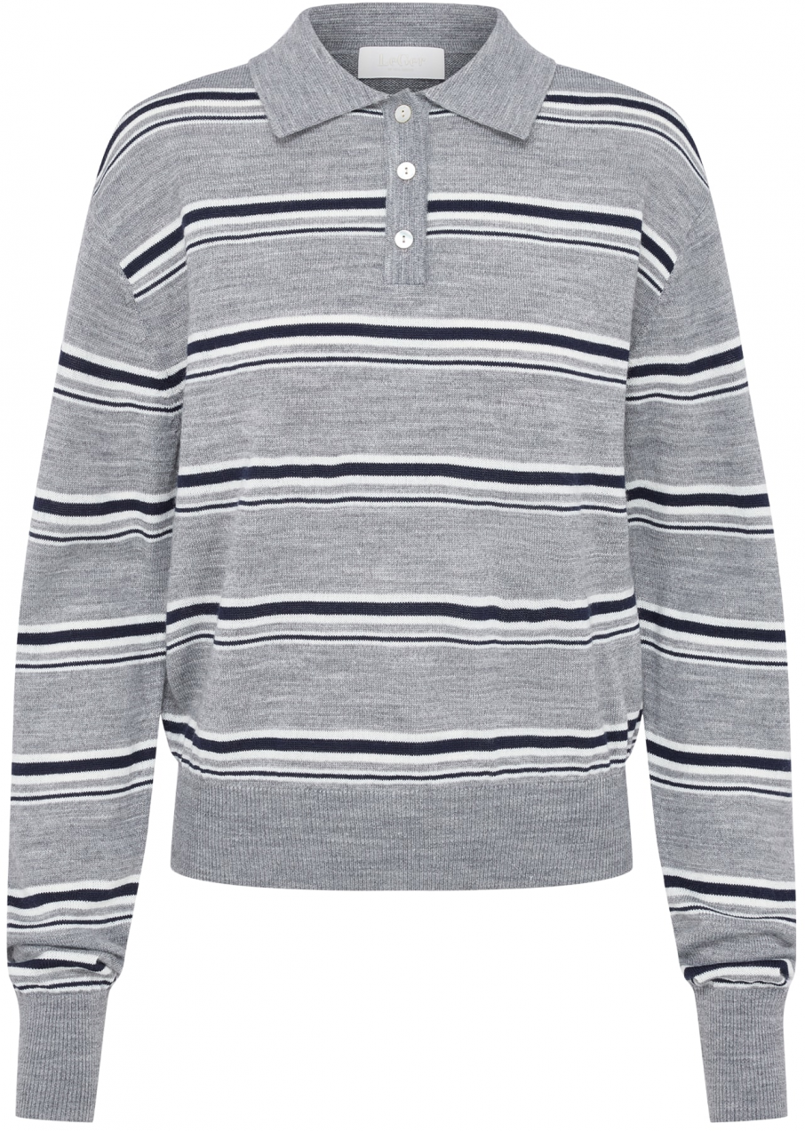 LeGer by Lena Gercke Sveter 'Lilith'  námornícka modrá / sivá / biela