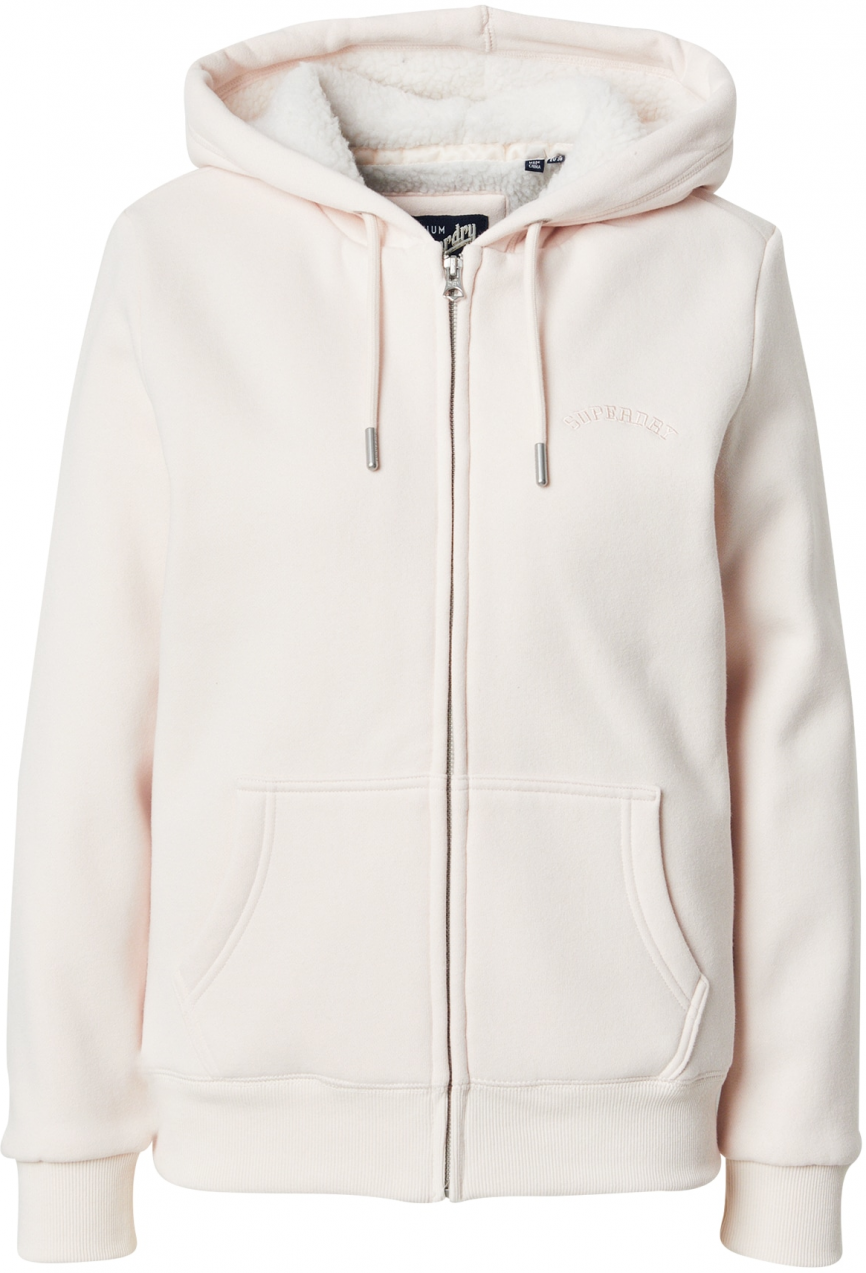 Superdry Tepláková bunda  nebielená