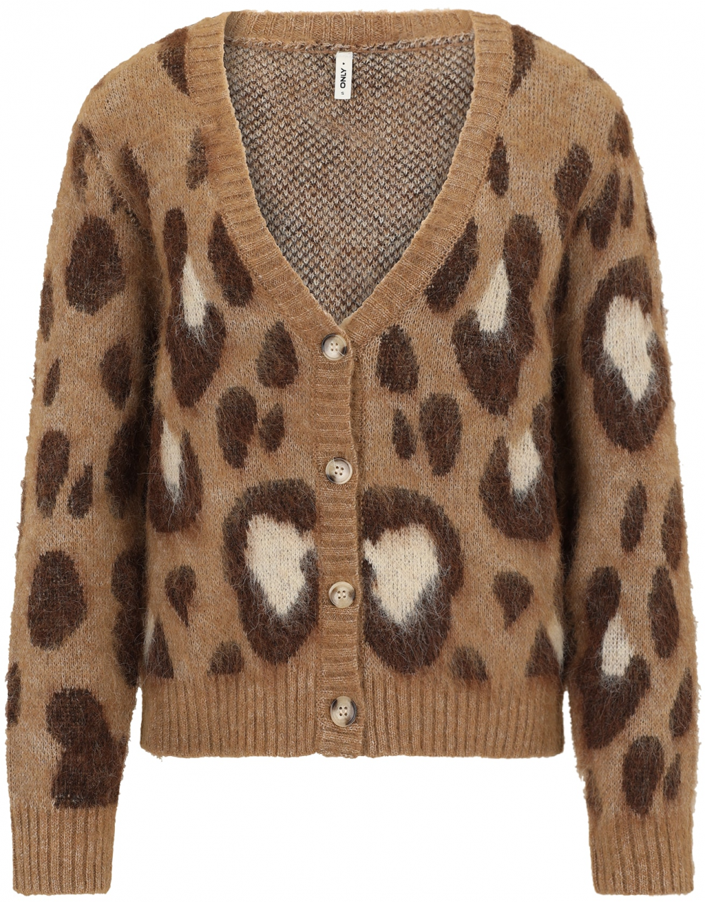 Only Tall Kardigán 'ONLEDELIE'  hnedá / hnedá / šedobiela