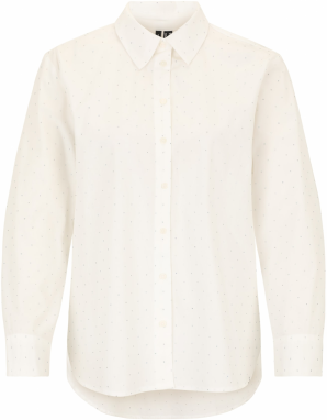 Vero Moda Petite Blúzka 'VMINGA RHINE'  strieborná / prírodná biela