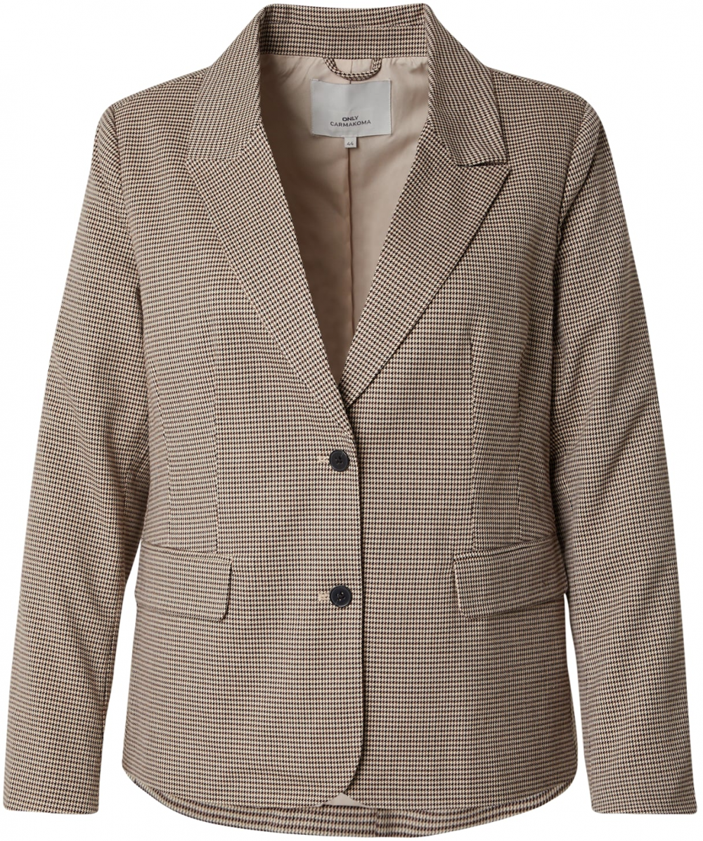 ONLY Carmakoma Blejzer 'CARAMOUR'  nebielená / hnedá / čierna