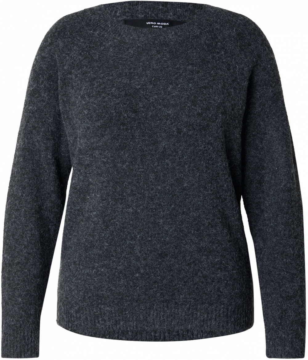 Vero Moda Curve Sveter 'VMCDOFFY'  čierna melírovaná