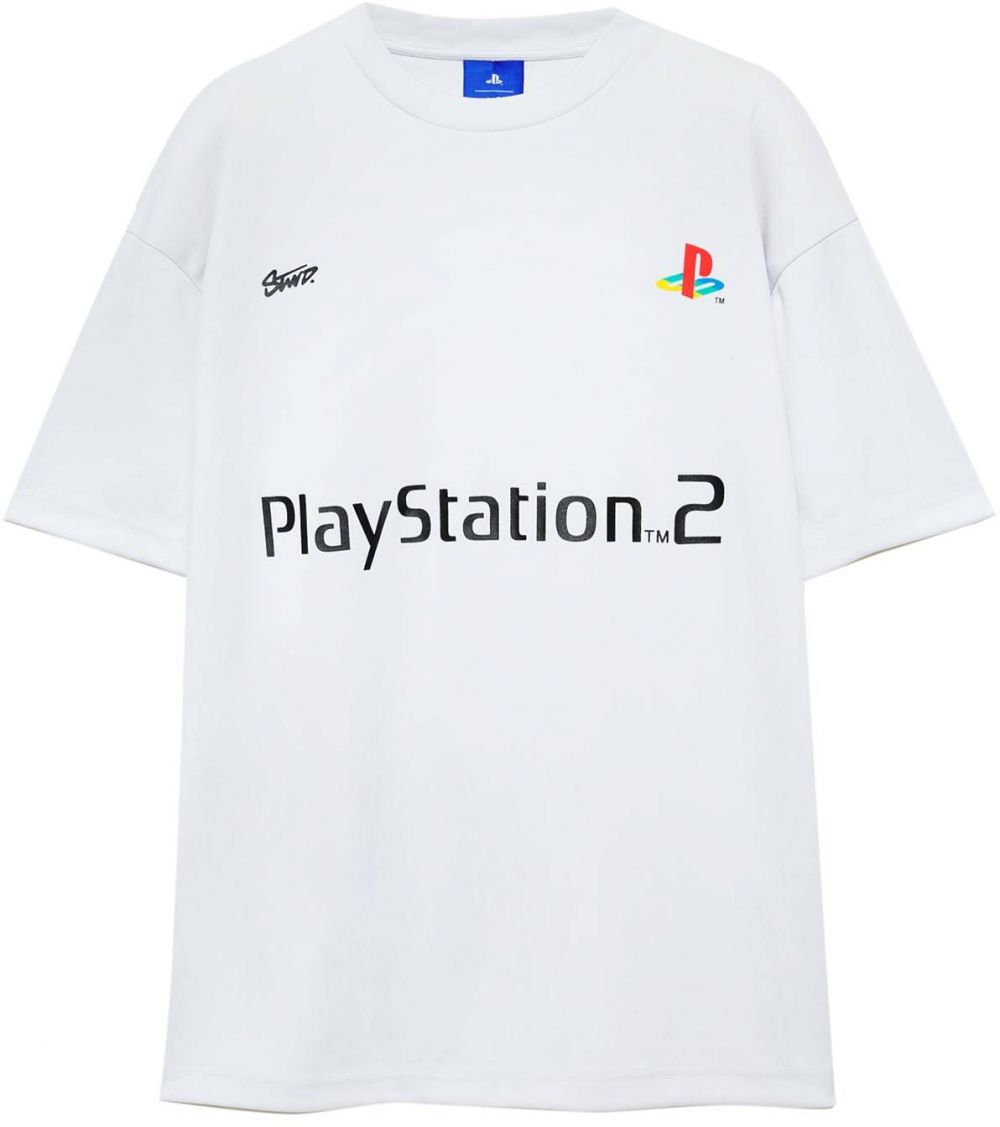 Pull&Bear Tričko 'PLAYSTATION'  svetlosivá / čierna