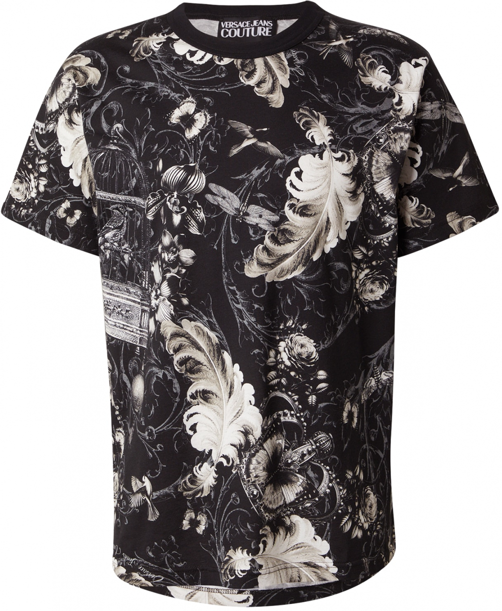 Versace Jeans Couture Tričko  čierna / biela