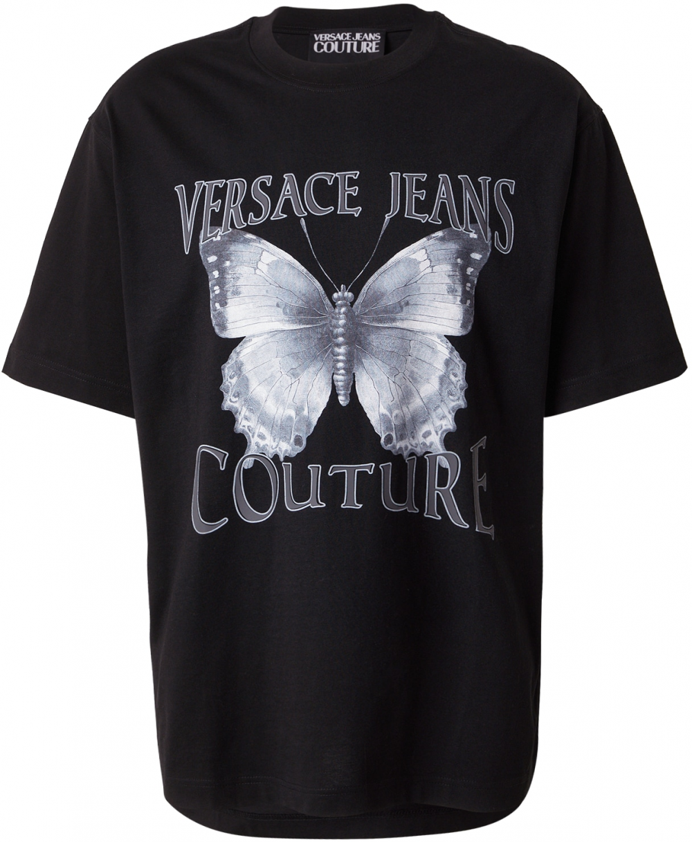 Versace Jeans Couture Tričko  sivá / svetlosivá / čierna