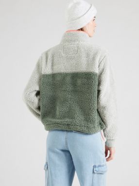 Superdry Sveter  zelená / svetlozelená / lososová