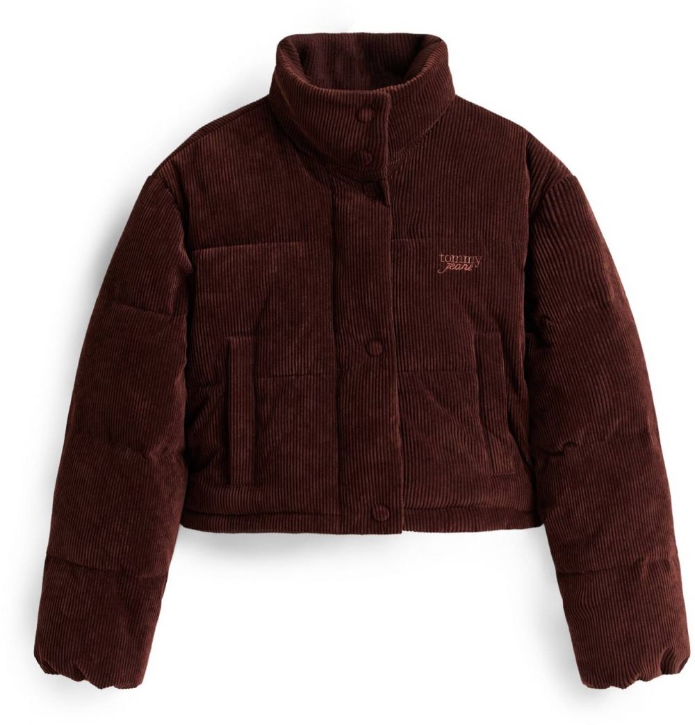 Tommy Jeans Prechodná bunda  čokoládová