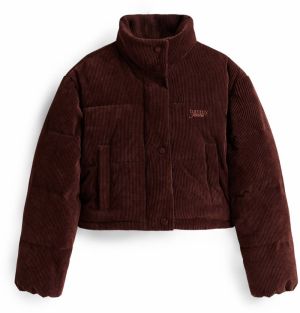 Tommy Jeans Prechodná bunda  čokoládová