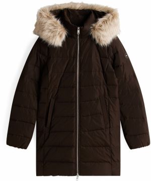 TOMMY HILFIGER Zimný kabát  čokoládová