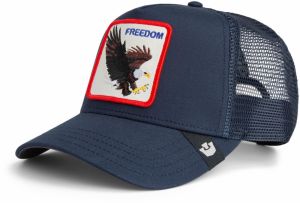 GOORIN Bros. Čiapka 'Freedom Eagle'  námornícka modrá / hnedá / červená / biela