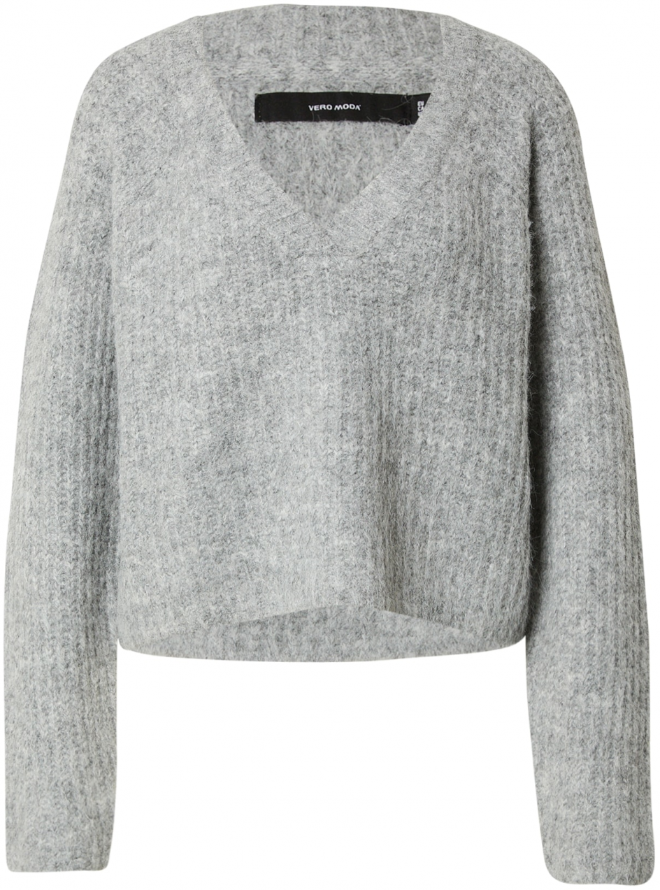 VERO MODA Sveter 'VMNovah'  sivá melírovaná