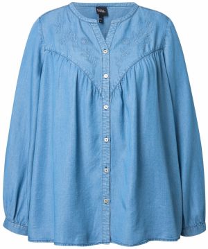Ulla Popken Blúzka  modrá denim