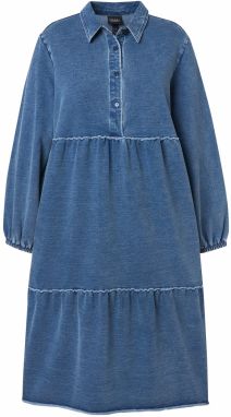 Ulla Popken Košeľové šaty  modrá denim