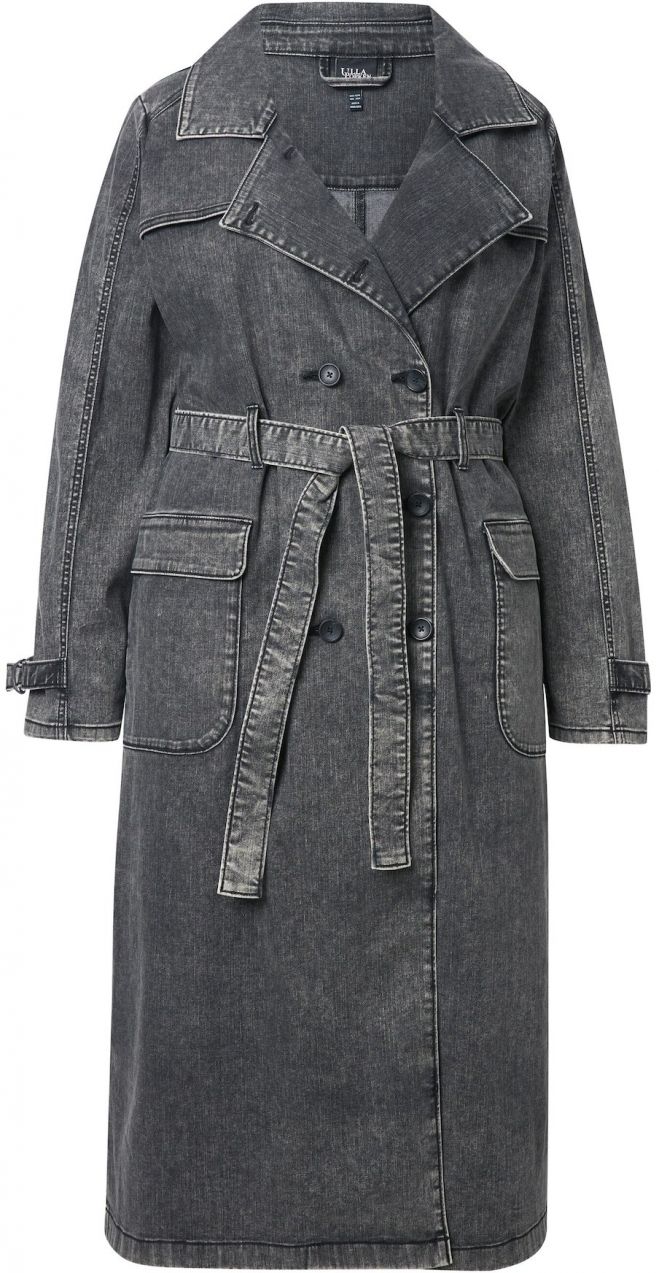 Ulla Popken Prechodný kabát  sivý denim