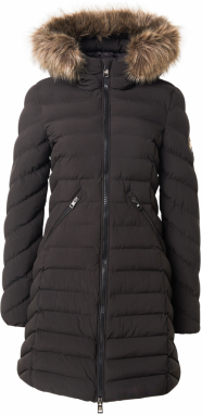 Superdry Prechodný kabát 'Fuji'  hnedá / čierna