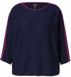 Ulla Popken Sveter  námornícka modrá / ružová