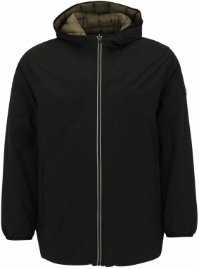 JACK & JONES Prechodná bunda 'JJEBROOK'  zelená / čierna