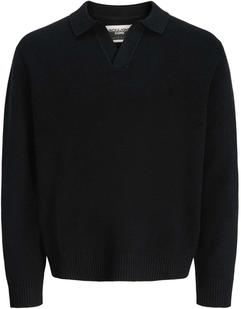 JACK & JONES Sveter  čierna