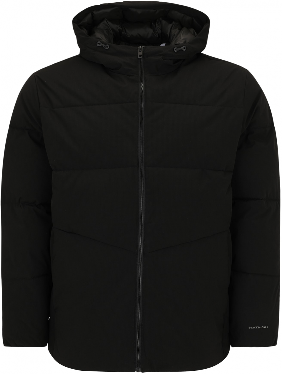 Jack & Jones Plus Zimná bunda 'JJGLOBAL'  čierna