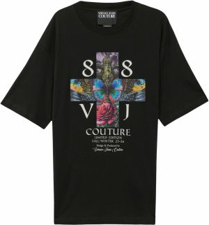 Versace Jeans Couture Tričko  modrá / ružová / čierna / biela