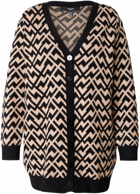 Vero Moda Curve Kardigán 'VMCARIA'  béžová / čierna