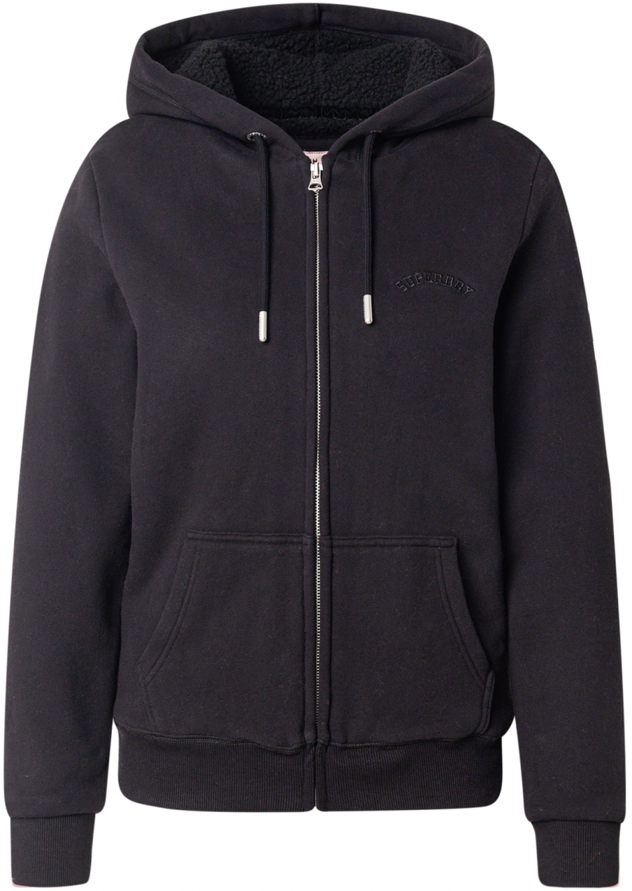 Superdry Tepláková bunda 'BORG'  čierna