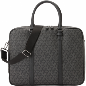 Michael Kors Taška na notebook 'COMMUTER'  sivá / čierna