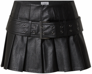 FIVE STAR GIRL Sukňa 'VEGAN LEATHER SKIRT'  čierna